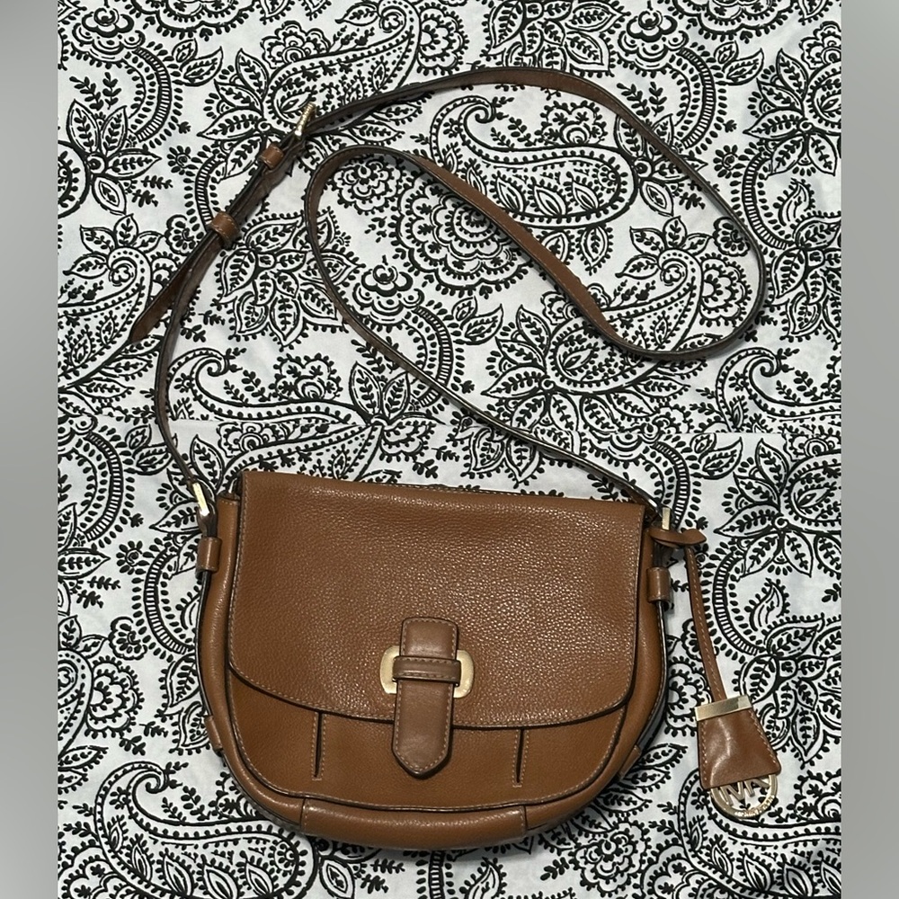 Michael Kors Romy Leather Crossbody Shoulder Bag